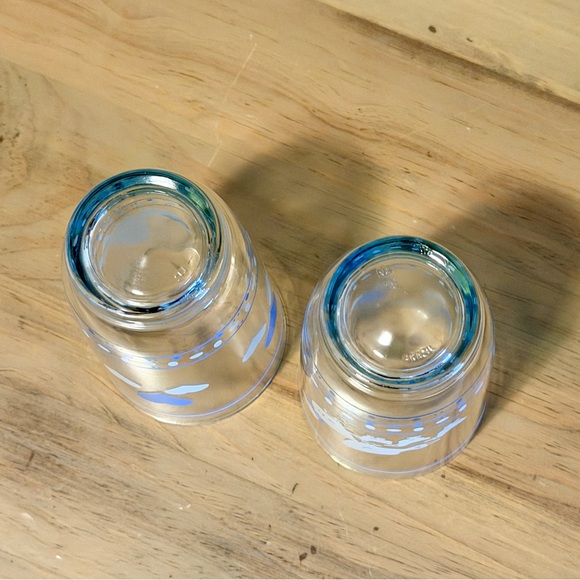 Farmhouse Geese & Hearts Tumblers Drinking Glass 12 oz, Brazil, Set of 2 Retro - Picture 4 of 5